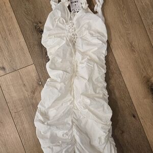 Zara ruched mini dress nwt